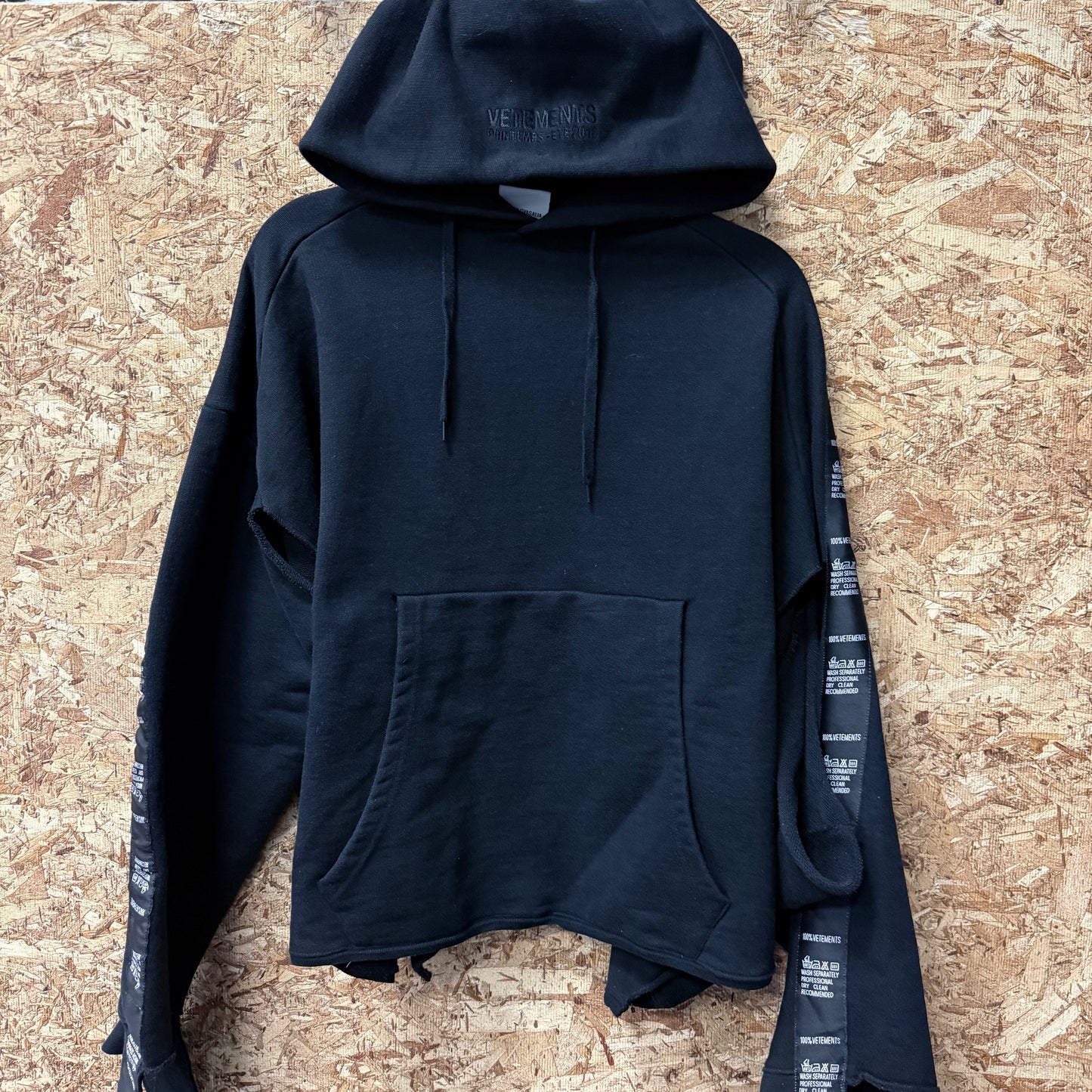 Vetements receipt Hoodie size Large