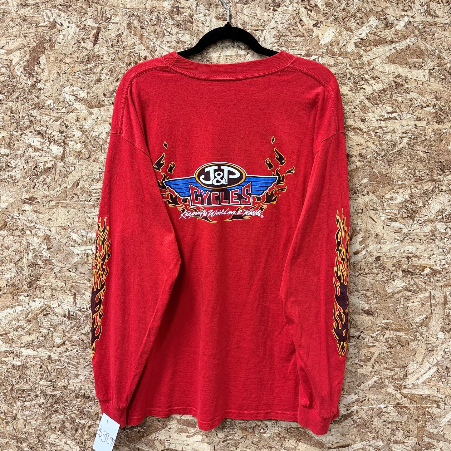 Vintage JP Cycles Flame Long sleeve size XL
