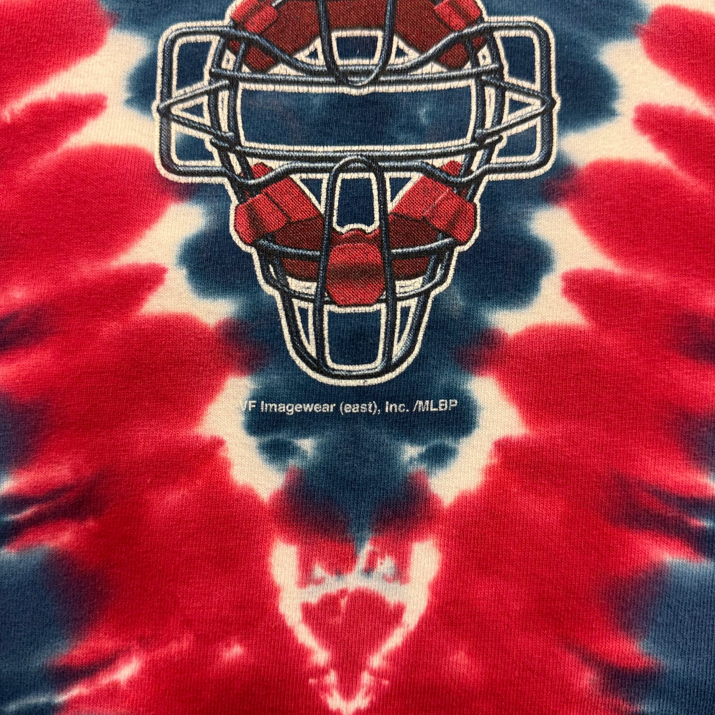 Vintage liquid blue tie-dye Red Sox T-shirt