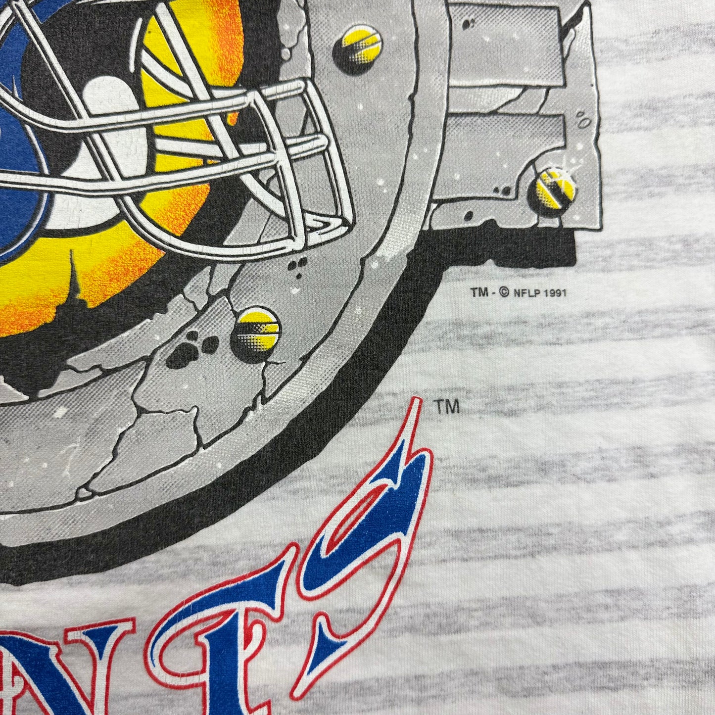Vintage 90s NY giants helmet head Tshirt