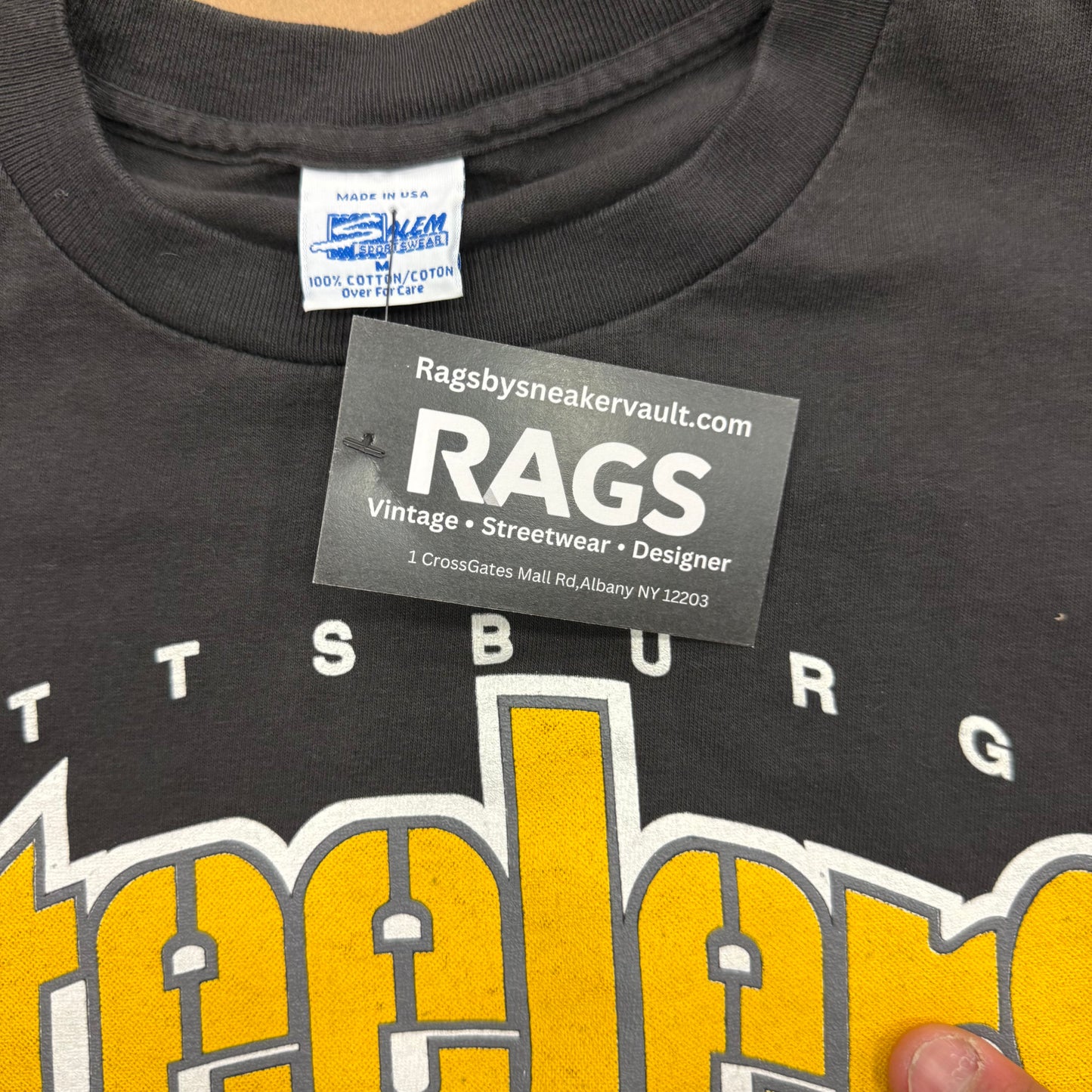 Vintage Pittsburgh Steelers Helmet Head Tshirt