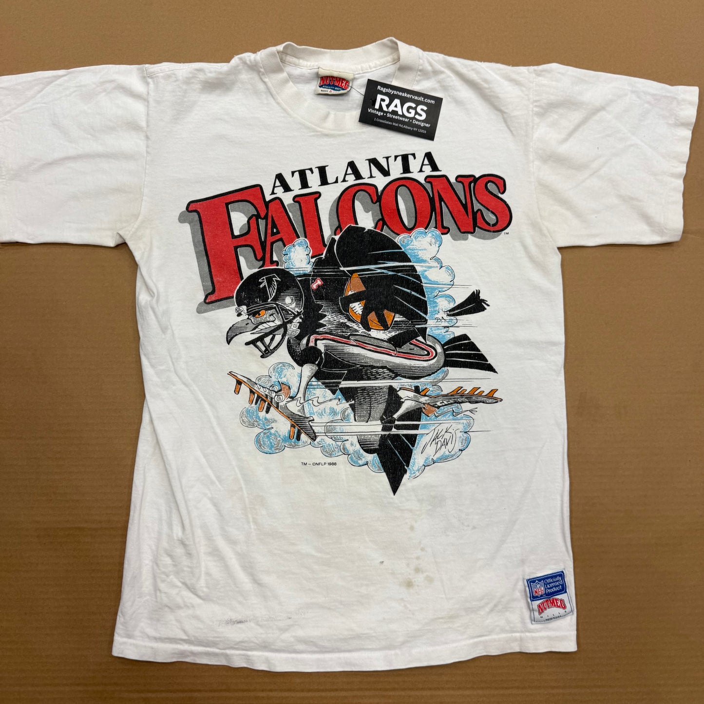 1988 Atl Falcons Big print Logo Tshirt