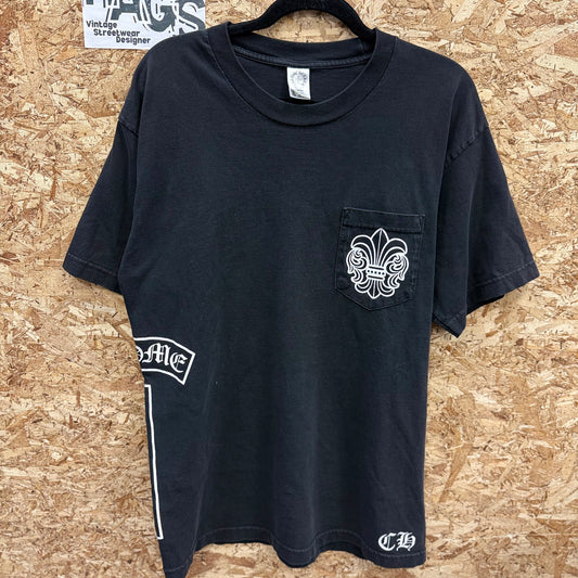 Vintage Chrome hearts Fluer pocket tee size Large