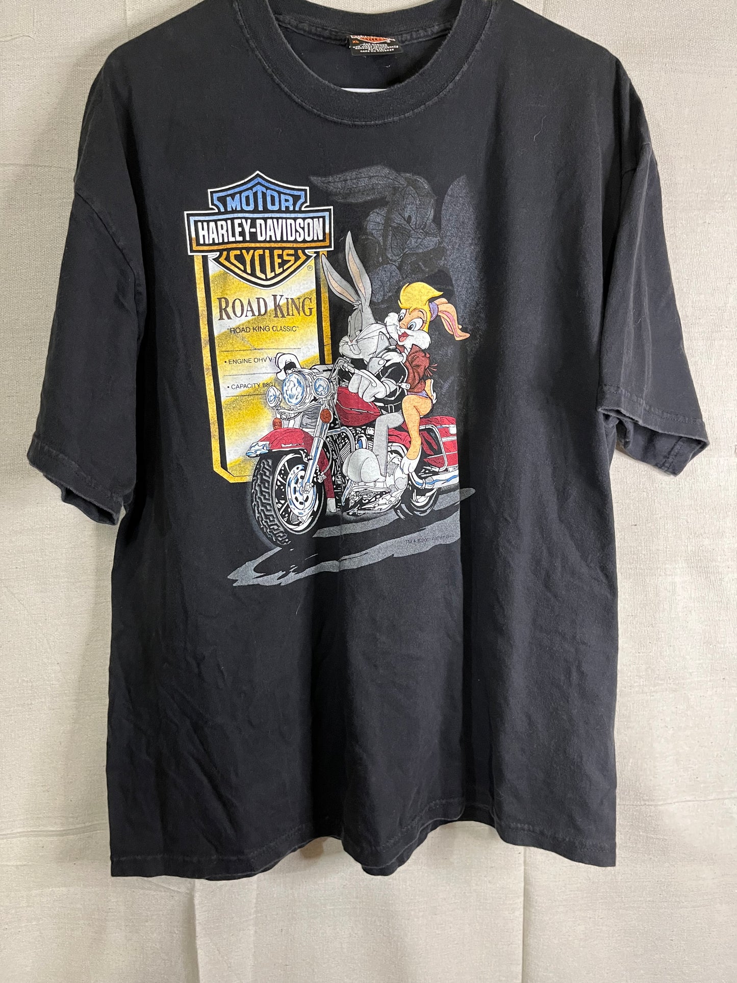 Vintage looney tunes Harley Davidson tee