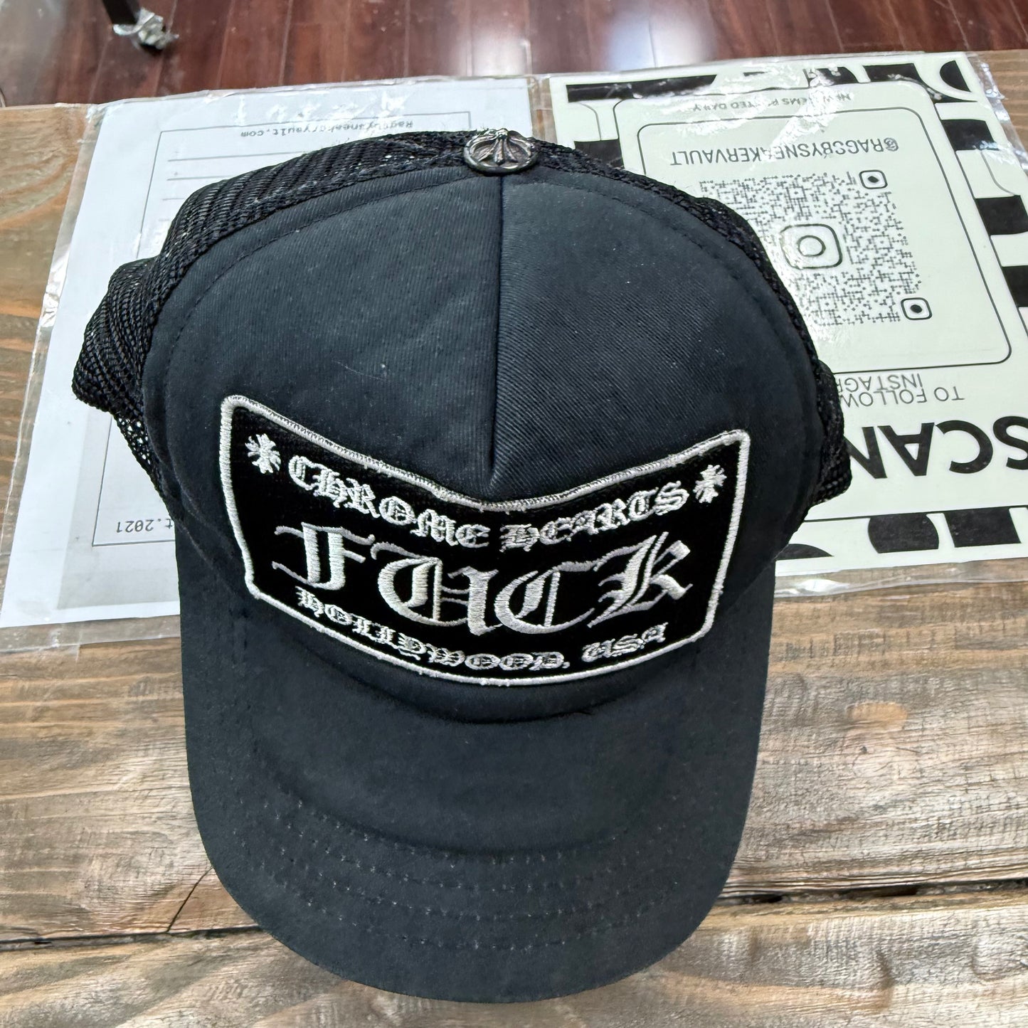Chrome hearts Hollywood trucker hat