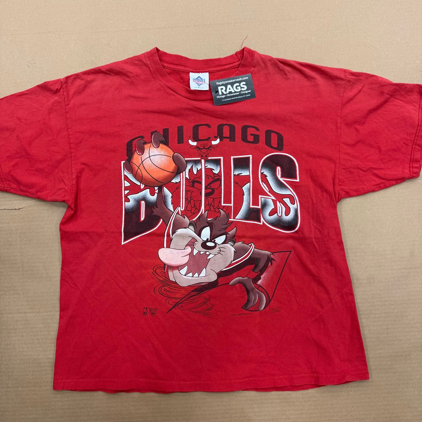 1995 Taz Chicago Bulls Tshirt