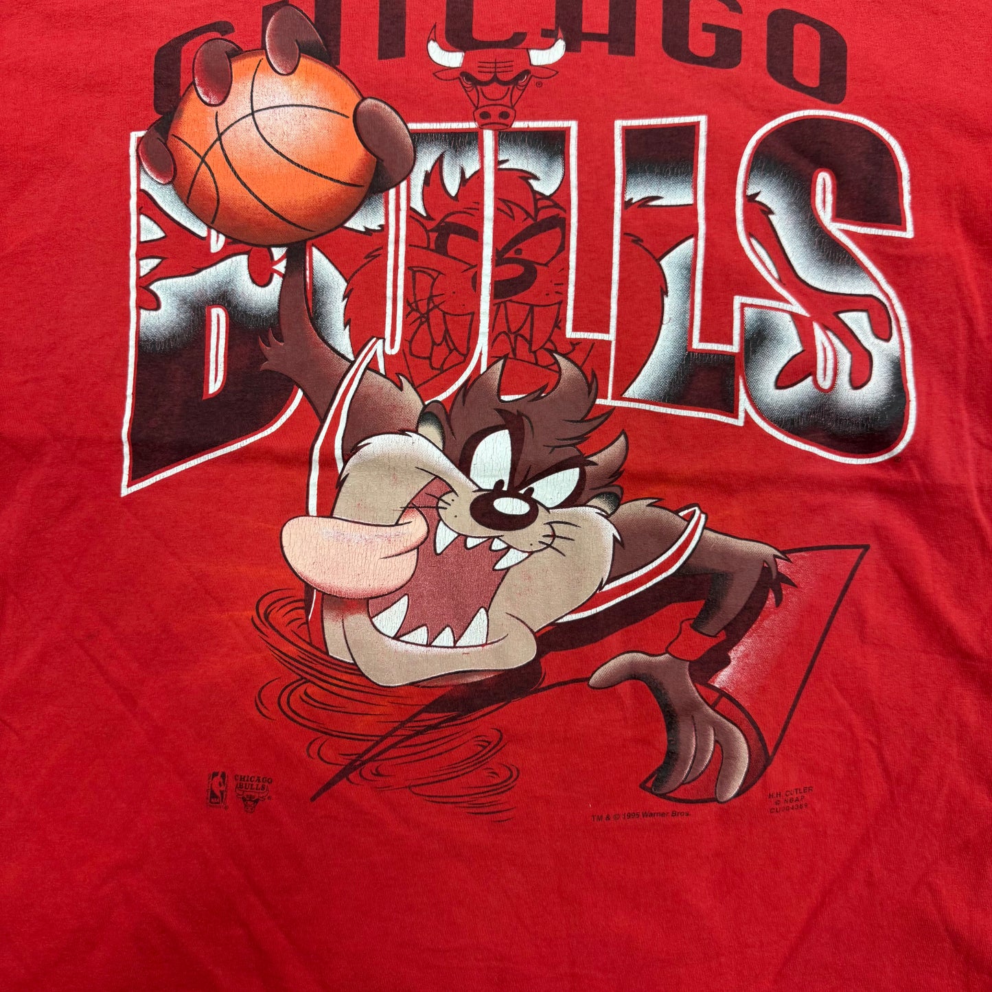 1995 Taz Chicago Bulls Tshirt