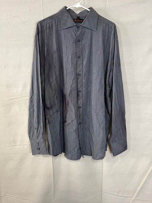 90's Grey Button Down